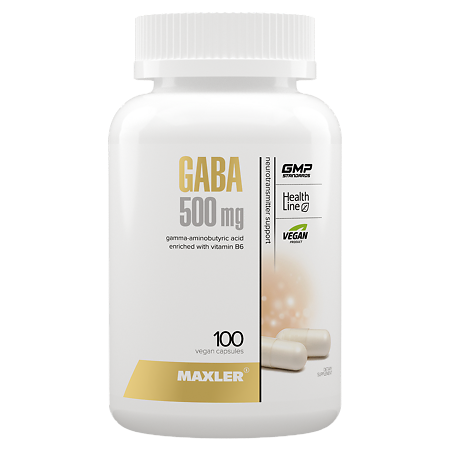 Макслер ГАБА 500 мг / Maxler GABA 500 mg капсулы по 770 мг 100 шт