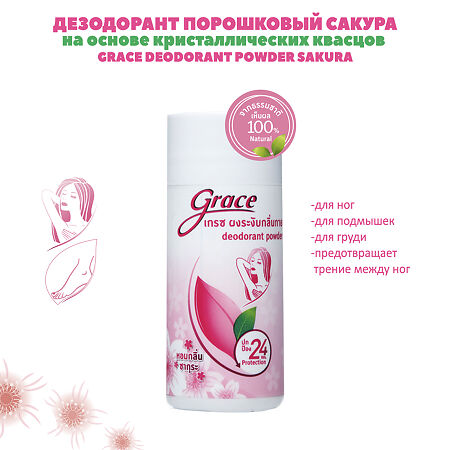 Дезодорант Grace Powder Sakura порошковый Сакура 35 г 1 шт