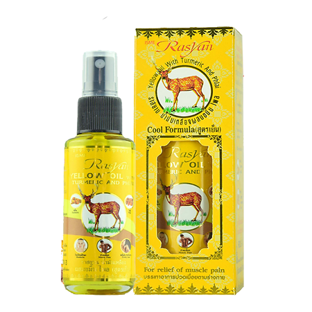 Rasyan Isme Масло с куркумой и плай желтое Yellow oil with turmeric and phlai 50 мл 1 шт