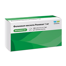 Купить Фолиевая кислота Реневал таблетки 1 мг 120 шт цена