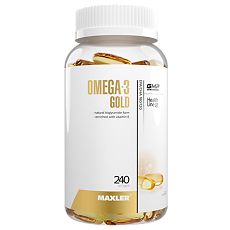 Купить Maxler Омега-3 Голд/Omega-3 Gold EPA/DHA 300 мг капсулы по 1,34 г 240 шт цена