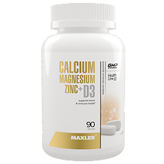 Купить Maxler Кальций Магний Цинк+D3/Calcium Magnesium Zinc+D3 таблетки по 1,55 г 90 шт цена