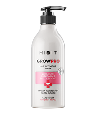 Изображение товара Mixit Grow Pro Разогревающая маска-активатор роста волос с красным перцем,протеином и пантенолом Hair Activator Mask 400 мл 1 шт