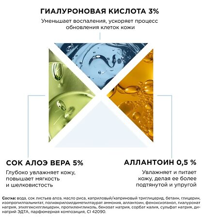 Mixit Lab Активный гиалурон Аква-флюид с алоэ и гиалуроновой кислотой для сухой кожи увлажняющий 150 мл 1 шт