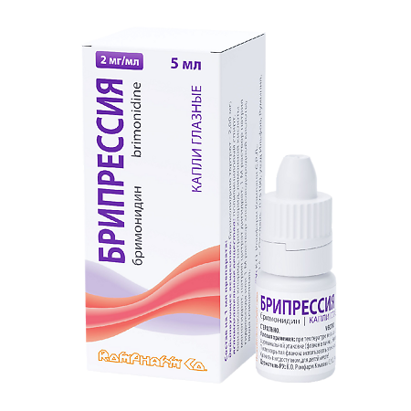 Брипрессия капли глазные 2 мг/мл 5 мл 1 шт