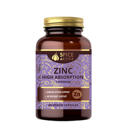 Изображение товара Спайс Актив Цинк биодоступный с пиперином 60 капсул