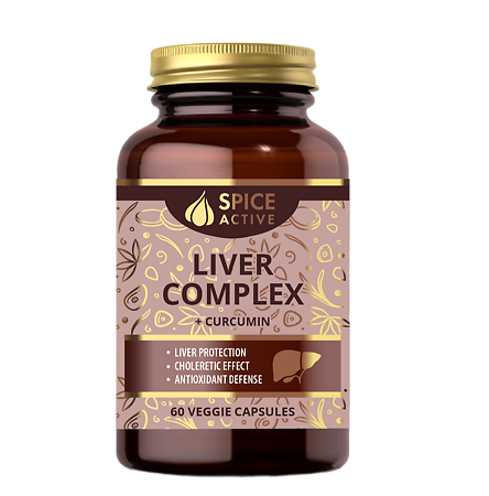 Изображение товара Спайс Актив Liver Complex + Curcumin 60 капсул для печени и антиоксидантной поддержки