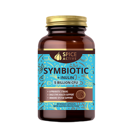 Спайс Актив/Spice Active Симбиотик с инулином / Symbiotic + Inulin 5 млрд КОЕ капсулы массой 526 мг 30 шт