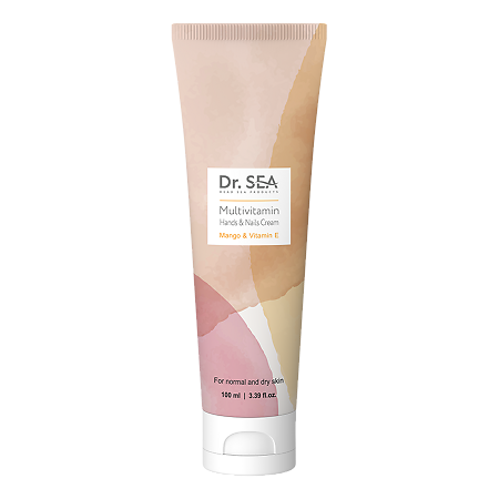 Изображение товара Доктор Си/Dr.Sea Крем для рук и ногтей мультивитаминный с манго и витамином Е 100 мл 1 шт