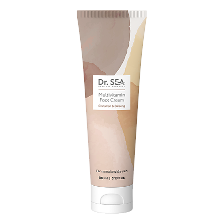 Доктор Си/Dr.Sea Крем для ног мультивитаминный с экстрактами корицы и женьшеня 100 мл 1 шт