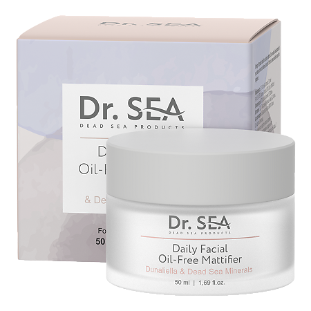 Доктор Си/Dr.Sea Крем для лица с дуналиеллой и минералами Мертвого моря матирующий безжировой 50 мл 1 шт