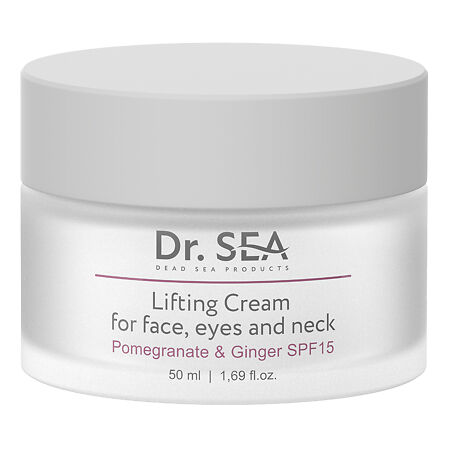 Доктор Си/Dr.Sea Крем для лица, глаз и шеи с экстрактами граната и имбиря SPF15 50 мл 1 шт