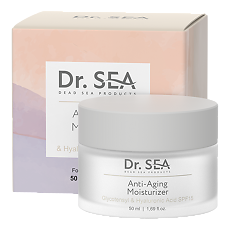 Купить Доктор Си/Dr.Sea Крем антивозрастной с комплексом Glycotensyl и гиалуроновой кислотой  увлажняющий SPF15 50 мл 1 шт цена