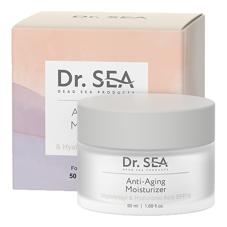 Доктор Си/Dr.Sea Крем антивозрастной с комплексом Glycotensyl и гиалуроновой кислотой  увлажняющий SPF15 50 мл 1 шт