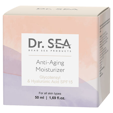 Доктор Си/Dr.Sea Крем антивозрастной с комплексом Glycotensyl и гиалуроновой кислотой  увлажняющий SPF15 50 мл 1 шт
