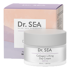 Купить Доктор Си/Dr.Sea Крем дневной для лица коллагеновый SPF15 50 мл 1 шт цена