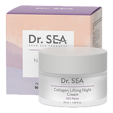 Купить Доктор Си/Dr.Sea Крем ночной для лица коллагеновый с комплексом MG Relax 50 мл 1 шт цена