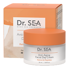 Купить Доктор Си/Dr.Sea Крем дневной антивозрастной для лица с ретинолом и пептидами 50 мл 1 шт цена