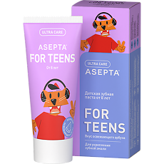 Купить Асепта Teens Минерализация детская зубная паста от 8 лет со вкусом арбуза 50 мл 1 шт цена