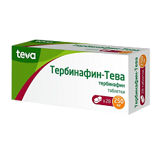 Купить Тербинафин-Тева таблетки 250 мг 28 шт цена