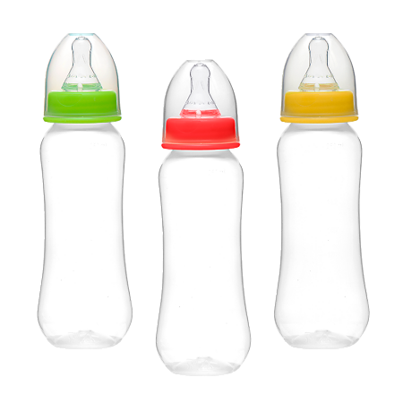 Изображение товара Курносики бутылочка для кормления приталенная с силиконовой молочной соской 0+ арт.11477 250 мл 1 шт