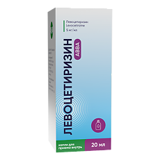 Изображение товара Левоцетиризин АВВА капли для приема внутрь 5 мг/мл 20 мл 1 шт