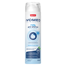 Изображение товара Ivomed Men Гель для бритья Свежесть и Уход для всех типов кожи 200 мл 1 шт