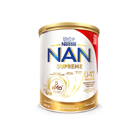 Изображение товара НАН Supreme Гипоаллергенная смесь с 5 олигосахаридами для детей 0-12 месяцев 800 г