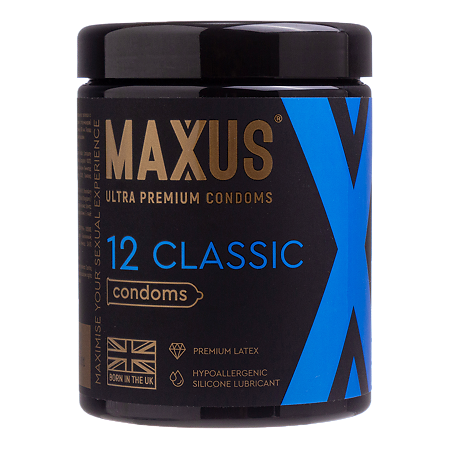 MAXUS Презервативы Classic классические гладкие 12 шт