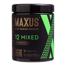 Изображение товара MAXUS Презервативы Mixed набор гладкие и текстурированные 12 шт