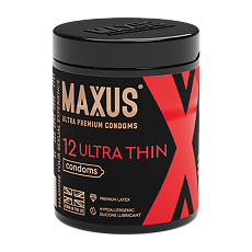 Купить Презервативы MAXUS Ultra Thin гладкие ультратонкие X-Edition банка 12 шт цена