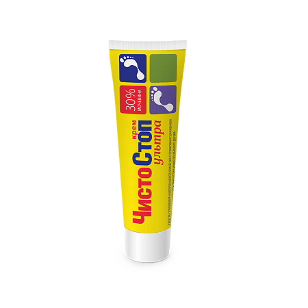 ЧистоСтоп ультра крем уход за огрубевшей и шелушащейся кожей ног с грибковым поражением 30% мочевина и масло чайного дерева 30 мл 1 шт