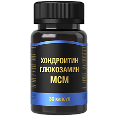Изображение товара Хондроитин+Глюкозамин+МСМ капсулы массой 1000 мг 30 шт