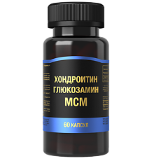 Изображение товара Хондроитин+Глюкозамин+МСМ капсулы массой 1000 мг 60 шт