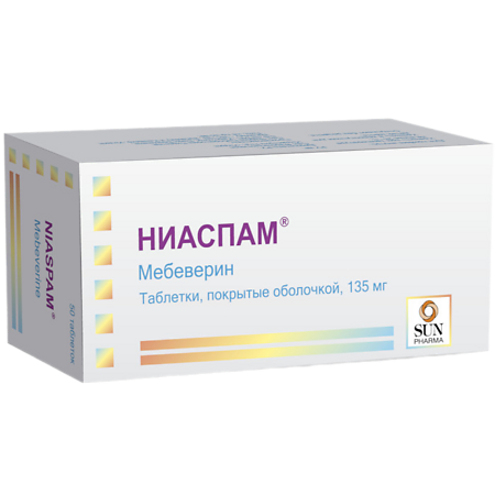 Ниаспам таблетки покрыт.об. 135 мг 50 шт