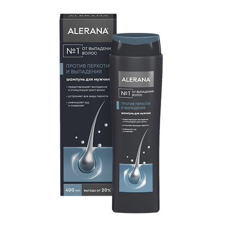 Изображение товара Алерана шампунь против перхоти и выпадения для мужчин 400 мл 1 шт