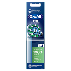 Купить Oral-B Насадка для электрической зубной щетки Oral-B Pro Cross Action 2 шт цена