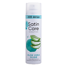 Купить Satin Care Гель для бритья Aloe Vera Glide для чувствительной кожи 200 мл цена
