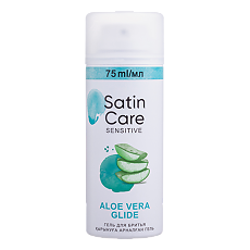 Купить Satin Care Гель для бритья Aloe Vera Glide для чувствительной кожи 75 мл цена