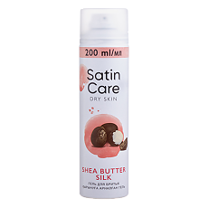 Купить Satin Care Гель для бритья Shea Butter Silk для сухой кожи 200 мл цена