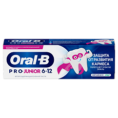Купить Орал-Би (Oral-B) Junior Зубная паста  для детей от 6 до 12 лет мягкий вкус 75 мл цена