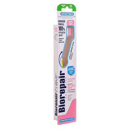 Biorepair Зубная щетка Curve Protezione Gengive изогнутая для комплексной защиты super soft 1 шт