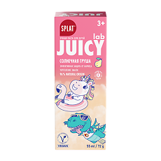 Купить Splat Juicy lab Груша детская зубная паста с фтором 55 мл 1 шт цена