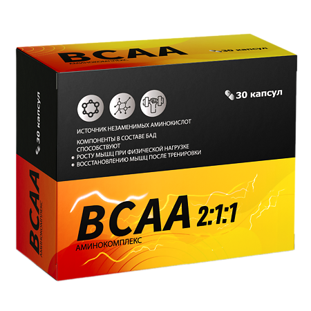 ВСАА аминокомплекс Витамир капсулы по 520 мг 30 шт