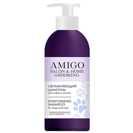 AMIGO Увлажняющий шампунь для собак и кошек 300 мл 1 шт