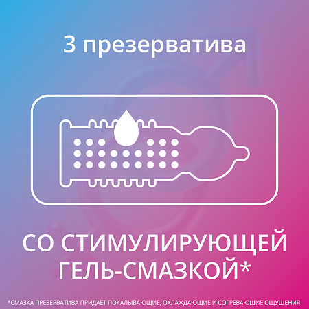 Презервативы Контекс You&Me Orgasmic 3 шт