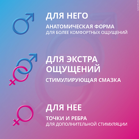 Презервативы Контекс You&Me Orgasmic 3 шт