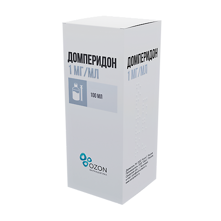 Домперидон суспензия для приема внутрь 1 мг/мл фл 100 мл 1 шт