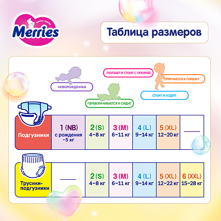 Мериес (Merries) Подгузники для детей размер S (4-8 кг) 70 шт