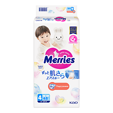 Купить Мериес (Merries) Подгузники для детей размер L (9-14 кг) 48 шт цена